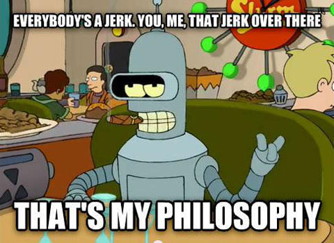 filozofia bendera zly robot spam